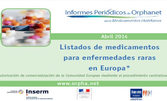 Orphanet publica el listado actualizado de medicamentos para enfermedades raras en Europa